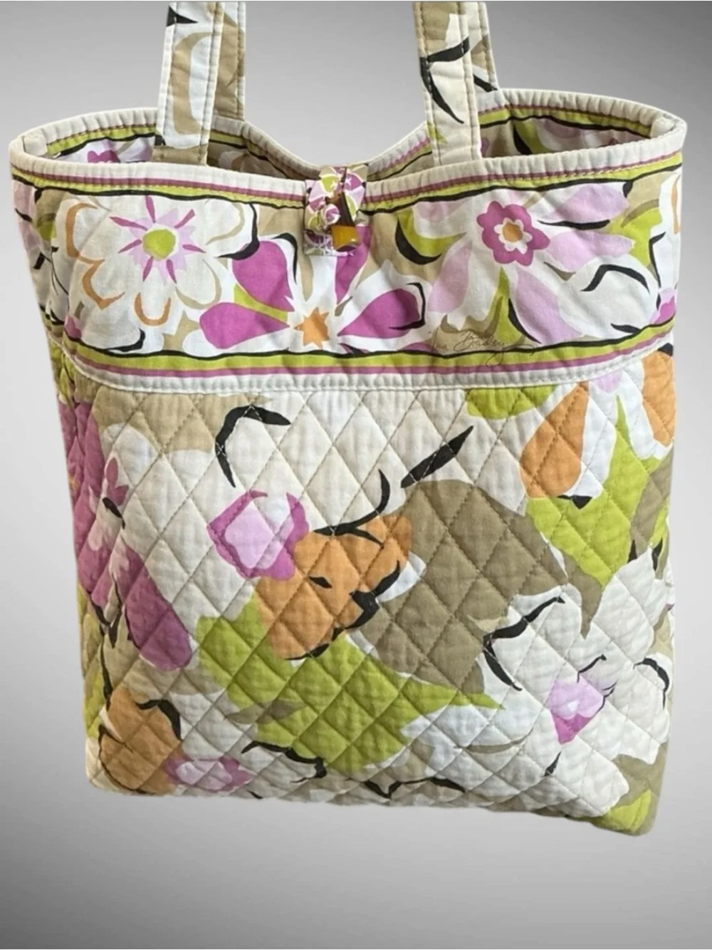 Vera Bradley Portobello Road Quilted Tote Retired Floral Bag